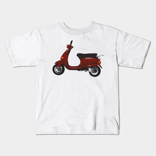 Vespa ET2/ET4 Kids T-Shirt by kindacoolbutnotreally